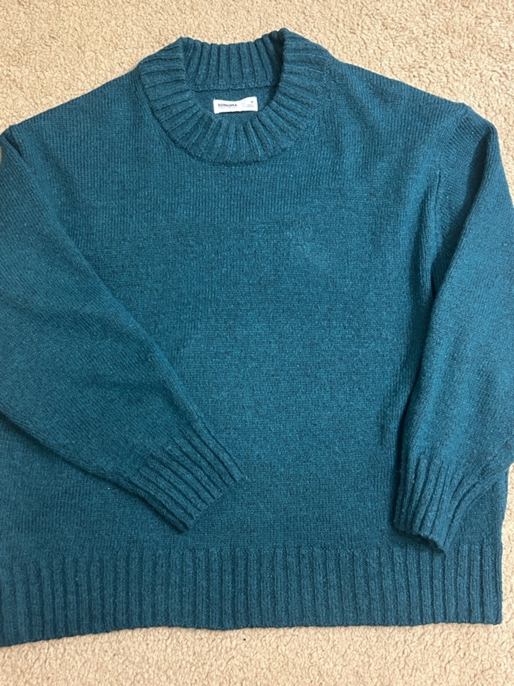Sonoma Teal High Neck Sweater